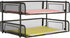 Mind Reader 2-Pack Stackable Metal Mesh File Holder Trays, Document Holder, Desktop File Organizer, Black
