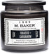 Colonial Candle Tobacco & Cardamom Scented Jar Candle, M. Baker Collection, 2 Wick, Grey, 14 oz - Up to 60 Hours Burn