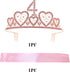 4th Birthday Gifts for Girl, Birthday Crowns for Girl 4,4th Birthday Sash and Crown,4th Sash Birthday Girl, Birthday Gifts for 4 year old Girls,4th Birthday Party Supplies,4th Birthday Crown