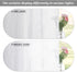 RYB HOME Semi Sheer Curtains - Natural Linen Blend Privacy Sheer Drapes Light Glare Filtering for Living Room Bedroom Bathroom Dining Cafe, White, Width 52 inch x Length 72 inch, 1 Pair