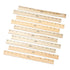 hand2mind 12 inch Wood Rulers with 1/4 Divisions, Pack of 10