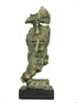 Abstract Sculpture Statue Sandstone Resin Keep Silent for Home Desktop Bookshelf Office Decoration 13.6 inches Tall (Gold)