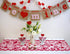 10PCS Valentines Day Decorations Table Runners Placemats Romantic Lace Heart Centerpieces Wedding Party Decor Supplies