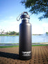 TOPOKO Colored Non-Rusty Stainless Steel Vacuum Water Bottle Double Wall Insulated Thermos, Sports Hike Travel, Leak Proof, BPA Free, 25 oz, Grey (Black)