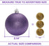 MoonXmas 20PCS Christmas Ball Ornaments Set, Shatterproof Decorations for Xmas Tree, Home Decor for Party, Holiday, Wedding, Anniversary, Halloween, Xmas Ornament - 3.14"/80MM, Purple.