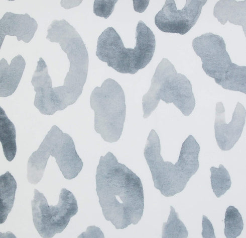 Thro by Marlo Lorenz 20x20 Miron Cheetah Velvet Throw Pillow, 1 Count (Pack of 1), Gray