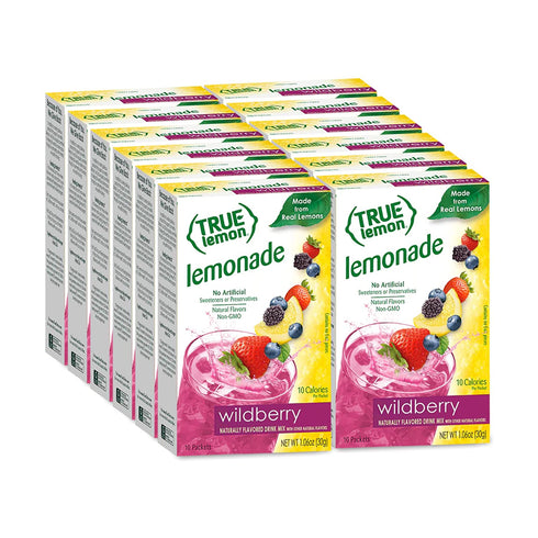 True Lemon WILDBERRY LEMONADE, True Citrus, 10 Count (Pack of 4)