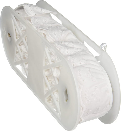 Wrights 27106914 Bridged Eyelet 1-3/4" Wide 10 Yards-White