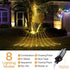 Christmas Decorations Star String Lights, 290 LED Waterfall Tree Lights with 11" Topper Star Christmas Lights Indoor Outdoor Decorative for Wedding Yard Party Home Holiday Decor (Warm White)