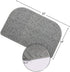 Smabee Indoor Doormat Front Door Mat 17"x28", Keeps Your Floors Clean, Half Round Entrance Mat for Outdoors Toilet Patio Kitchen Bedroom (Gray 3Pcs)
