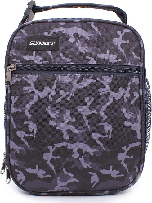 Slynnar Lunch bag Freezable Lunch Box, Camo Blue