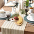 DII Farmhouse Braided Stripe Table Runner Collection, 15x108, Vintage Linen