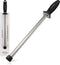 AVACRAFT 12 inch Knife Sharpener Rod, Diamond Steel Knife Honing Steel, Premium Knife Sharpening Steel, Oval shaped Honer, Ergonomic Handle for Firm Grip