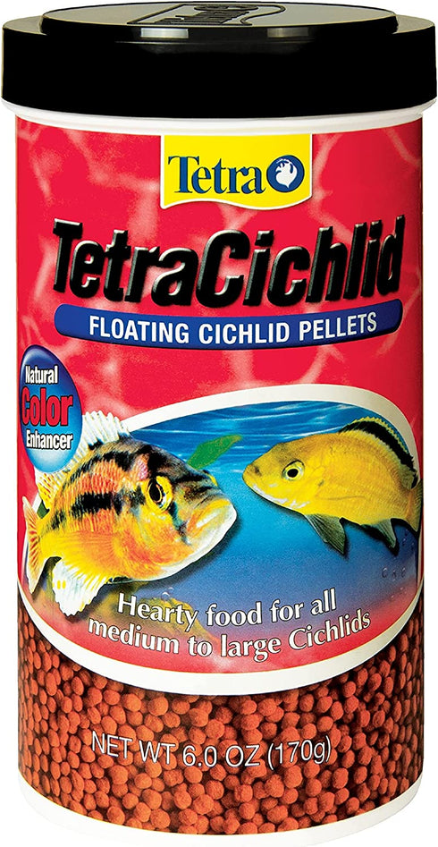 TetraCichlid Floating Cichlid Pellets 6 Ounces, Nutritionally Balanced Diet (77063)