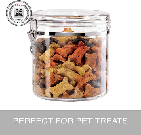 Oggi Clear Canister, 150-Ounce