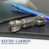 Compact Key Organizer by KEYTEC - Carbon Fiber Smart Key Holder with Multitools - Bottle Opener Phone Stand - Long Screw Anti Loosening Washer - Full Expansion Kit - Linear Type