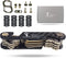 Compact Key Organizer by KEYTEC - Carbon Fiber Smart Key Holder with Multitools - Bottle Opener Phone Stand - Long Screw Anti Loosening Washer - Full Expansion Kit - Linear Type