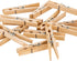 Woolite Extra Large Wooden 100 Pack Clothespins, Natural