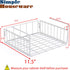 2 Pack - SimpleHouseware Under Shelf Basket, White