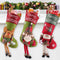 JUOIFIP 23'' Large Christmas Stockings Set of 3 - 3D Santa Snowman Reindeer Personalized Christmas Hanging Stockings Christmas Fireplace Stairs Decorations for Family Holiday Party