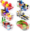 Utopia Home Set of 6 Pantry Organizers-Includes 6 Large Organizers-Organizers for Freezers, Kitchen Countertops and Cabinets - Clear Plastic Pantry Storage Racks