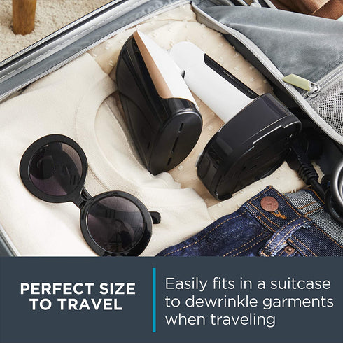 Rowenta ACCESS'STEAM Pocket Foldable and Fastest Heatup Compact Travel Steamer, White
