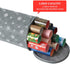 Phedrew 2Pack Thickened Wrapping Paper Storage Bag Fits Rolls Upto 40" Wrap Organizers Containers Under Bed Wrapping Paper Storage Container Organizer (2, Gray)