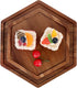 Acacia Wood Hexagon Serving Trays Set of 2 Wooden Platters for Home Decor Coffee Table for Fruit Salad Pizza Cheeses Dessert Plate The Perfect Centerpiece Decoration for Your Dining or Living Room