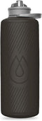 Hydrapak Flux - Collapsible Backpacking Water Bottle (1.5 Liter) - BPA Free, Ultra Light, Spill-Proof Twist Cap - Mammoth Grey