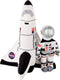 Dazmers 10” Stuffed Space Shuttle and Astronaut Plush Soft and Cuddly Plush Space Shuttle Toy for Kids –Birthday Gift for Boys Girls, Toddlers Pretend Role Play