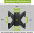 USX MOUNT TV Wall Monitor Mount Fits for Most 26 - 42 Inch TVs & Monitors,Holds up to 66lbs, TV Monitor Mount Bracket with Adjustable Tilt Swivel,Max VESA 200x200mm