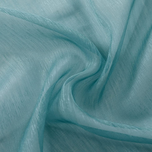 MUMFAS 10Ft 2 Pieces Teal Chffion Sheer Table Runner 34x122 Inch for Rustic Wedding Decor, Bridal Shower, Baby Shower, Boho Summer Outdoor Tea Party Birthday Chiffon Table Cloth Fabric Supplies