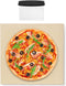 Arcedo Pizza Stone for Oven and Grill, 12 Inch Square BBQ Baking Stone for Bread, Heavy Duty Small Cordierite Pizza Grilling Stone, Thermal Shock Resistant, Includes Durable Metal Scraper