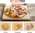 Arcedo Pizza Stone for Oven and Grill, 12 Inch Square BBQ Baking Stone for Bread, Heavy Duty Small Cordierite Pizza Grilling Stone, Thermal Shock Resistant, Includes Durable Metal Scraper