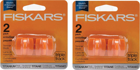 Fiskars 157400-1001 Titanium TripleTrack High Profile Cutting Replacement Blades- 2 Pack