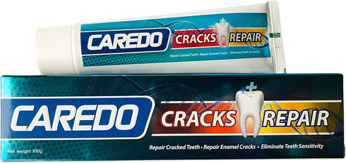 CAREDO Healing Teeth Crack Toothpaste, The ONLY Toothpaste Repairing Cracked Teeth Enamel Cracks, Cure Tooth Sensitivity, Root Damage Teeth Displacement Treatment, Remove Pigment in Crack 100g 1 Count