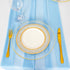 ShinyBeauty Chiffon-Table-Runners 2pcs 29x120 Inch Boho Table Decor Baby Blue 10Ft Long Sheer-Table-Runner for Rustic Wedding Baby Shower Bridal Table Decoration