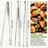3 Pieces Cooking Tweezer Tong Includes 2 Pieces 12 Inch Extra Long Tweezer Tongs and 11 Inch Stainless Steel Kitchen Food Tong Bread Clip Pastry Clamp Barbecue Kitchen Tong for Cooking Sea food