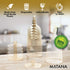 MATANA 50 Gold Glitter Plastic Wine Glasses for Weddings & Parties, 6oz - Sturdy & Reusable