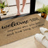 Welcome Mats for Front Door Outdoor Entry Welcome Ish Depends Who You are Doormat Non-Slip Rubber Mat for Home Indoor Farmhouse Funny Kitchen Rugs Balcony Patio Full Brown