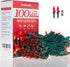 hemonie LED Christmas Lights, 33 Ft 100 LED UL Certified Commercial Grade Holiday String Light, End to End Connectable Indoor & Outdoor Green Wire Lights Set IP44 Waterproof(red)