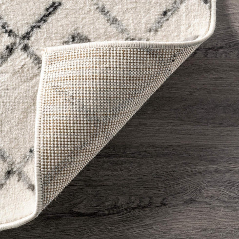 nuLOOM Zola Geometric Moroccan Area Rug, 3' x 5', Grey