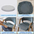 Sunnyway Dining Room Chair Covers, Elastic Stretch Chair Slipcovers Super Fit Anti-dust Desk Seat Cover Spandex Removable Washable Kitchen Chair Protective Cover