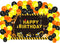Luxiocio Construction Birthday Party Banner Backdrop with Balloon Garland Arch Supplies, Construction Themed Happy Birthday Poster Decorations, Dump Truck Birthday Party Decor Sign for Outdoor Indoor