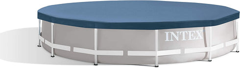 Intex 28031E N/AA 12 ft. Metal Frame Above Ground Pool Cover, 1 Pack, Blue