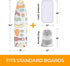 Ironing Board Cover and Pad Extra Thick Heavy Duty Padded 4 Layers Non Stick Scorch and Stain Resistant 15x54 and 3 Fasteners Elastic Edge with 2 Bonus Laundry Bag and Protective Scorch Mesh Cloth