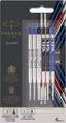 Parker Jotter London Refills Discovery Pack: 3 Quinkflow Refills for Ballpoint Pens & 3 Quink Gel Refills