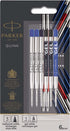 Parker Jotter London Refills Discovery Pack: 3 Quinkflow Refills for Ballpoint Pens & 3 Quink Gel Refills