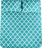 Utopia Bedding Printed Queen Sheet Set - 1 Fitted Sheet, 1 Flat Sheet and 2 Pillowcases - Soft Brushed Microfiber Fabric - Shrinkage and Fade Resistant (Queen, Aqua Quatrefoil with White Pattern)