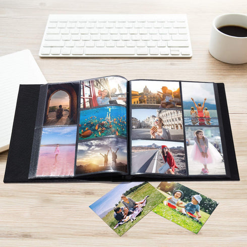 Hongxing Photo Album 4x6 700 Pockets Photos, Extra Large Capacity Family Wedding Picture Albums Holds 700 Horizontal and Vertical Photos (700Pockets, Green)